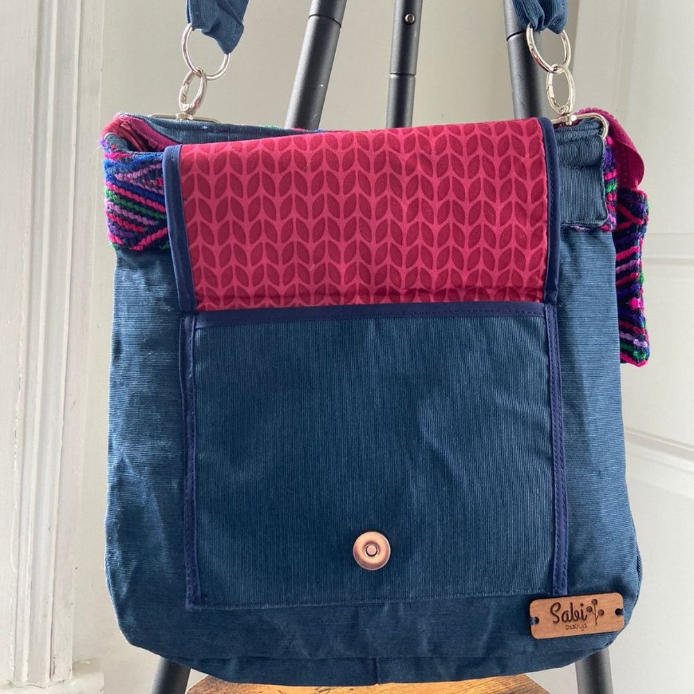 Crossbody bag mexican textiles - Picture 2 of 5